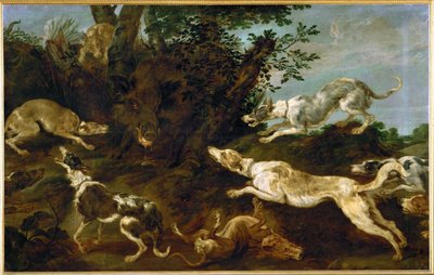 イノシシ狩り 作： Paul de Vos