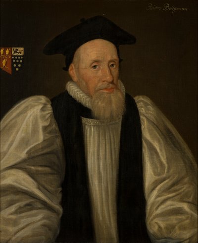 チェスター司教ジョン・ブリッジマンの肖像（1577-1652）、1597-1621年頃（キャンバスに油彩） 作： Paul van (attr.to) Somer