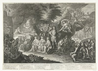 ヨーロッパの平和をもたらす者としてのウィリアム 3 世の寓話、1697 年 ウィリアム 3 世王によってヨーロッパで回復された平和 / Anno 1697 / La Paix retablie dans l