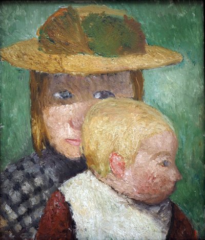 太陽の中の子供たち 1903年頃（テンペラ、厚紙） 作： Paula Modersohn-Becker