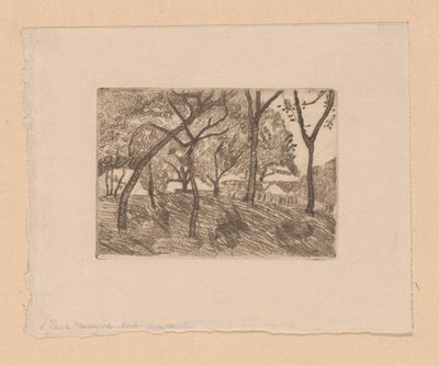 フォレスト ビュー 作： Paula Modersohn Becker (signed by artist)