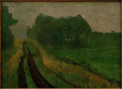 松の木のある夜の風景 作： Paula Modersohn Becker