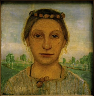 妹ヘルマの肖像 作： Paula Modersohn Becker