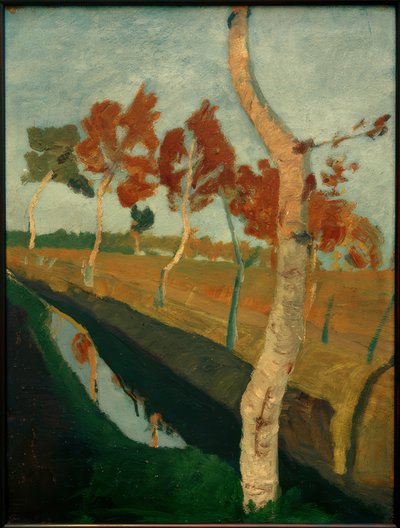 湿原の白樺の木 作： Paula Modersohn Becker
