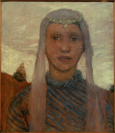 ベールを持つ少女 作： Paula Modersohn Becker