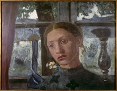ウィンドウの前の女の子の頭 作： Paula Modersohn Becker