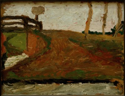 橋のある沼地の風景 作： Paula Modersohn Becker
