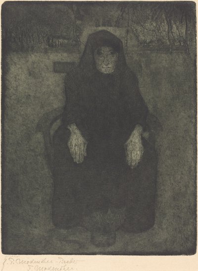 老婦人 作： Paula Modersohn Becker