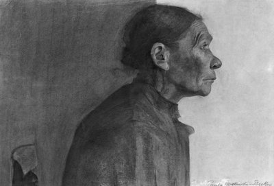 農民の女性の肖像、1898-99 作： Paula Modersohn Becker