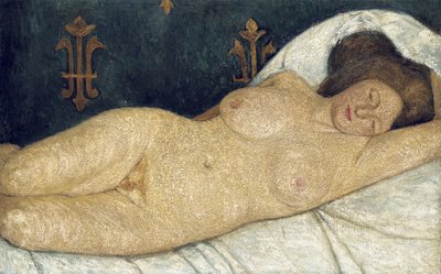 リクライニング女性ヌード、1905年〜2006年 作： Paula Modersohn Becker