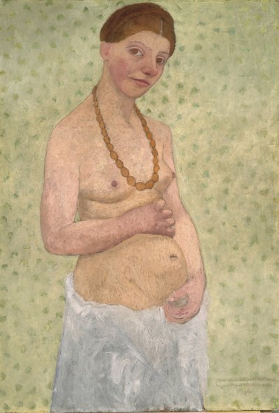 1906年の結婚6周年の自画像 作： Paula Modersohn Becker