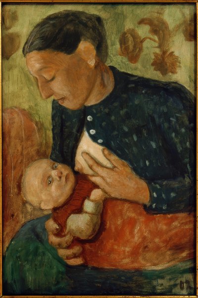 授乳中の母親 作： Paula Modersohn Becker