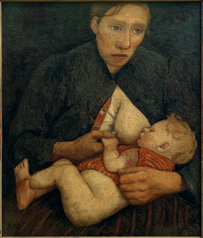 母乳で育てる母 作： Paula Modersohn Becker