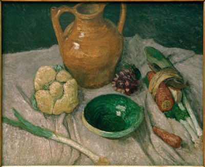 野菜と土器のある静物 作： Paula Modersohn Becker