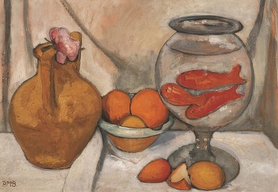 金魚鉢のある静物。 1906 作： Paula Modersohn Becker