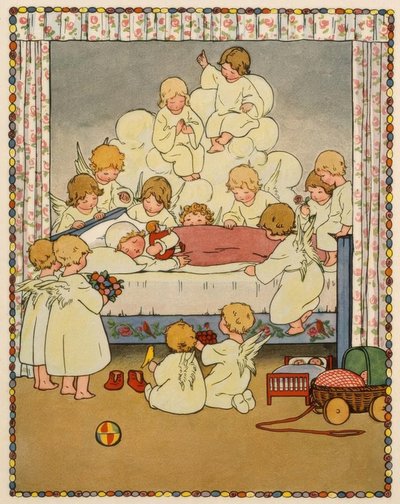 夜、私が眠るとき、14人の天使が私のそばにいる 作： Pauli Ebner