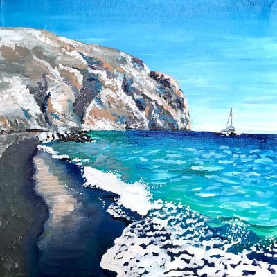 黒砂ビーチの崖 作： Pauline Wegman | Key and Sea Creative