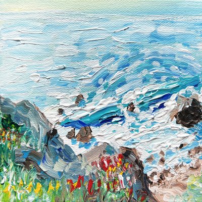 生き生きとした海岸の波 作： Pauline Wegman | Key and Sea Creative
