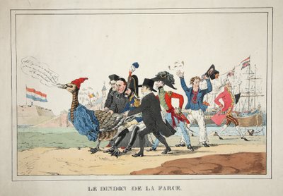 Le Farce de la Farce、パブ。 1831（手描きの彫刻） 作： Paulus Charles Gerard Poelman