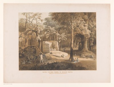 寺院の廃墟 Matjan Poetih の寺院の遺跡 (オブジェクトのタイトル) ジャワ古美術品（シリーズタイトル） ジャワ古美術品（シリーズタイトル） 作： Paulus Lauters