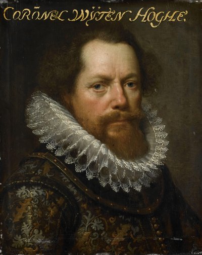 アンソニー・ファン・ウーテンホーフ、ロード・ファン・ライネスティン、陸軍大佐、オステンド総督の肖像 作： Paulus Moreelse (workshop of)