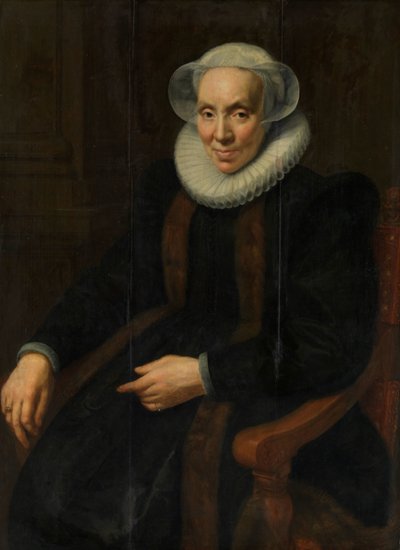 ユトレヒトのメアリーの肖像 (c. 1552/53-1629) 作： Paulus Moreelse
