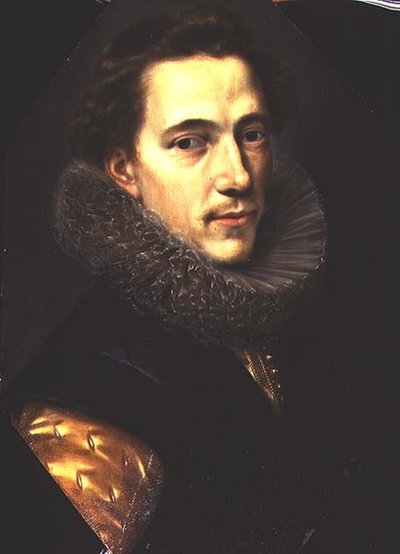 ラフのある男性の肖像 作： Paulus Moreelse