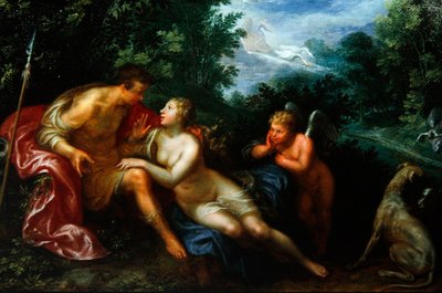 ビーナスとアドニス 作： Paulus Moreelse