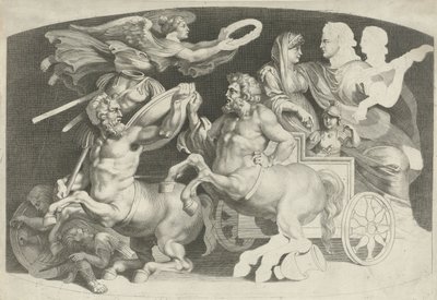 Camee met de triumph van Germanicus en Agrippina ピエトロ パオロ ルベニー (シリーズ タイトル) によってデザインされた古代瑪瑙のさまざまな図 作： Paulus Pontius (attributed to)