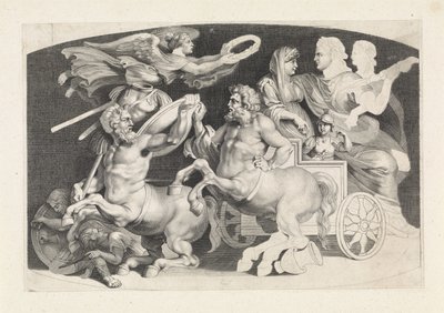 Camee met de triumph van Germanicus en Agrippina ピエトロ パオロ ルベニー (シリーズ タイトル) によってデザインされた古代瑪瑙のさまざまな図 作： Paulus Pontius (attributed to)