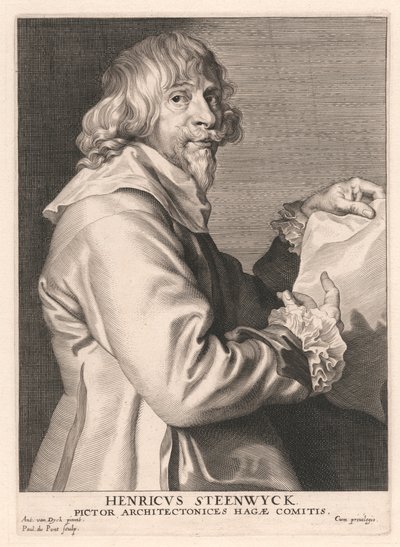 Henricus Steenwyck、ハーグ伯爵の建築画家 作： Paulus Pontius