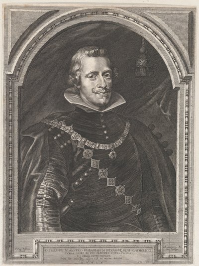 フィリップ4世の肖像、1630年、1630年。 作： Paulus Pontius