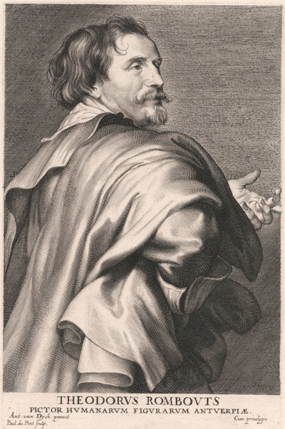 セオドア・ロンバウツ、アントワープの人物画の画家 作： Paulus Pontius