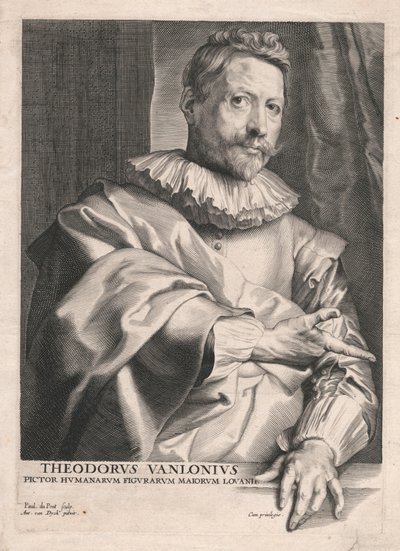 セオドア・ヴァン・ロニウス、人物画の画家 ルーヴァン専攻 作： Paulus Pontius
