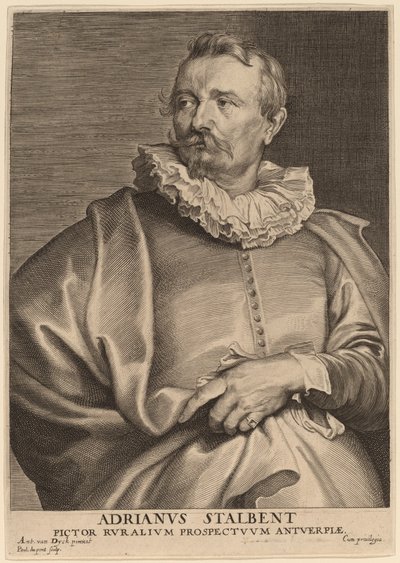 エイドリアン・ヴァン・スタルベント 作： Paulus Pontius after Sir Anthony van Dyck