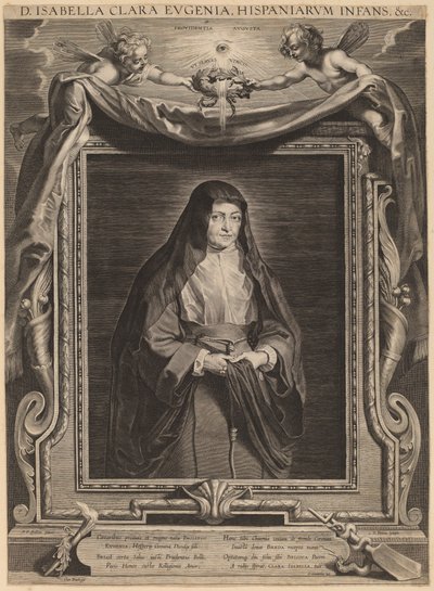 Isabella Clara Eugenia、スペインのインファンタ 作： Paulus Pontius, after Sir Peter Paul Rubens