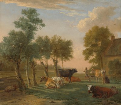 農場近くの牧草地の牛 農場近くの牧草地の牛 作： Paulus Potter