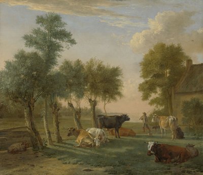 農場近くの牧草地の牛、1653年 作： Paulus Potter