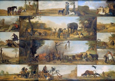 ハンターの罰」、1647年。 作： Paulus Potter
