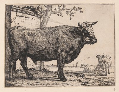 雄牛、様々な牛と牛から 作： Paulus Potter