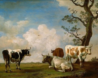 4頭の雄牛 作： Paulus Potter