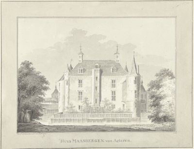 後ろから見たマールスベルゲン邸 作： Paulus van Liender