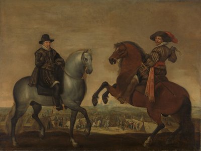 馬に乗ったマウリッツ王子とフレデリック・ヘンドリック王子 作： Pauwels van Hillegaert (workshop of)