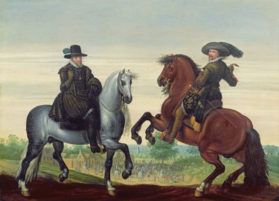 プリンセスオブオレンジ、ナッソーのモーリッツ（1567-1625）とフレデリクヘンドリック（1584-1647） 作： Pauwels van Hillegaert