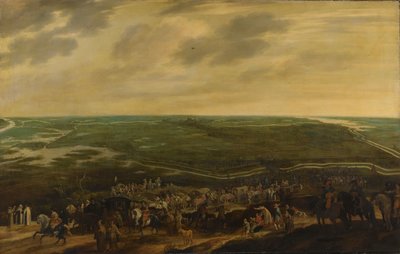 1629 年 9 月 17 日、スヘルトーヘンボスを去る敗北したスペインの守備隊 作： Pauwels van Hillegaert