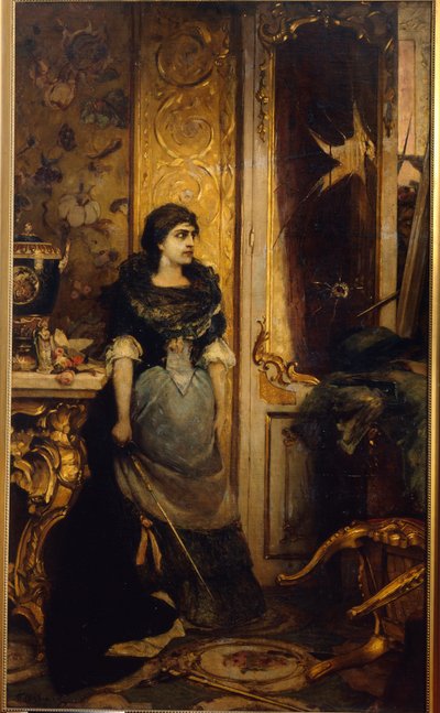 ラ・デルニエール・エテープ。 Peinture de Pavel Alexandrovich Svedomsky (Svedomski) (1849-1904)、huile sur toile 作： Pavel Alexandrovich Svedomsky