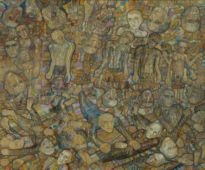 組成。襲撃、1938 作： Pavel Nikolayevich Filonov