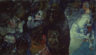 ヘッズ、1910 作： Pavel Nikolayevich Filonov