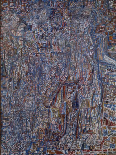 人々、1930 作： Pavel Nikolayevich Filonov