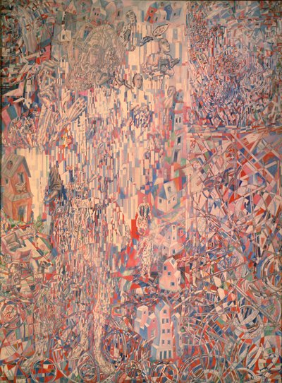 ペトログラードのプロレタリアートの公式、1920-1921 作： Pavel Nikolayevich Filonov